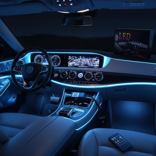 Luces de ambiente para automóvil con control remoto inalámbrico multiuso 3