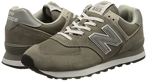 New Balance Tênis masculino 574 Core, Cinza/branco, 9.5