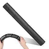1 Pcs Pipe Insulation Foam Tube, Black Pool Noodles Foam Multi-Purpose Soft Foams Tubing for Swimming Pool Rails, Door Handles, Metal Poles and Bed Ladders, 15.7 Inch