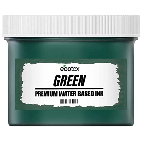 Ecotex Screen Printing Ink Green (Gallon - 128oz.) - Water Based Green Fabric Ink, Silk Screen Paint - Screen Print Direct, USA Made