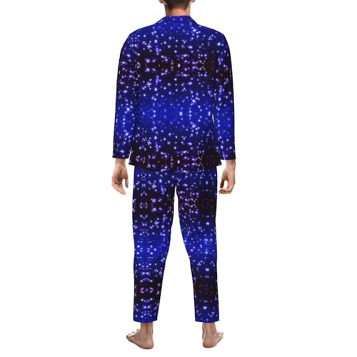 Ensemble de détente imprimé pyjama classique léger doux Bright Stars - 5