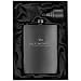 Matte Black Flask + Black Funnel Gift Set - 8 oz. Engraved WELL DESERVED. Classy Packaging. Stainless Steel Hip Flask For Liquor For Men. Slim Metal Back Pocket Alcohol Drinking Flask. Whiskey Flasks