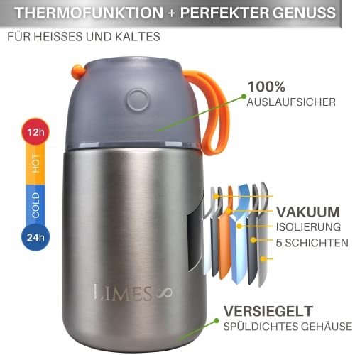Thermo-Lunchbox Limes 8 – Edelstahlbehälter für Essen, 700ml