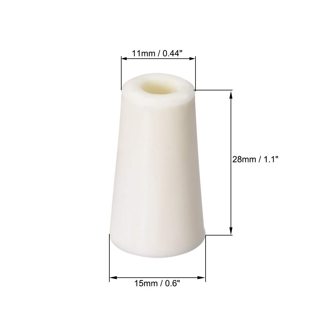 XYWHPGV Beige 19-27 mm Pierced Silicone Cap for Vial Test Tube Cap 8 Pieces (4e6ae 2dc7d c4a38 87eb9 873c8 e1ecf