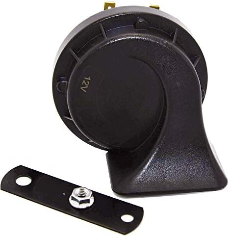 Super repairman DL168-A 410Hz Loud One Car Hron 12 Volt High Tone Horn Electric Horn for Golf Truck Car Motorcycle Etc. (Black High)