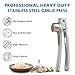 Premium Garlic press, Stainless Steel Garlic Mincer with Square Hole - Rust Proof, Professional Grade Garlic Crusher & Ginger Press - Heavy Duty, Sturdy, Easy Squeeze and Clean, Dishwasher Safe