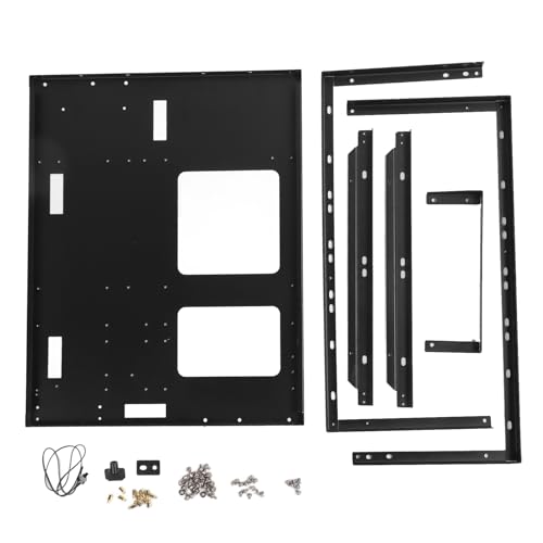Gabinete Open Chassis ATX, Case Rack para PC Gaming DIY, compatible con placas EATX, ATX, MATX, ITX, refrigeración líquida 360, 4 bahías para disco duro, apilable para diferentes escenarios miniatura 6