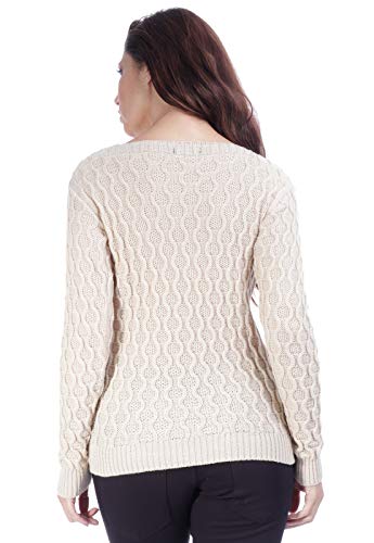Blusa Tricot Amazonia Vital Colmeia Cor:Bege;Gênero:Mulher;Tamanho:Único