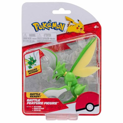 Pokemon Scyther Sichlor Figürü – 11 cm Pokémon Figürleri - Yeni Dalga 2022 - Resmi Lisanslı Pokemon Oyuncak