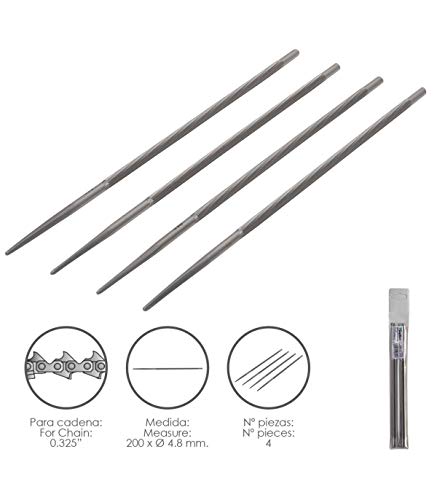Chainsaw Chain Files 200 x Ø 4.8 mm, 0.325