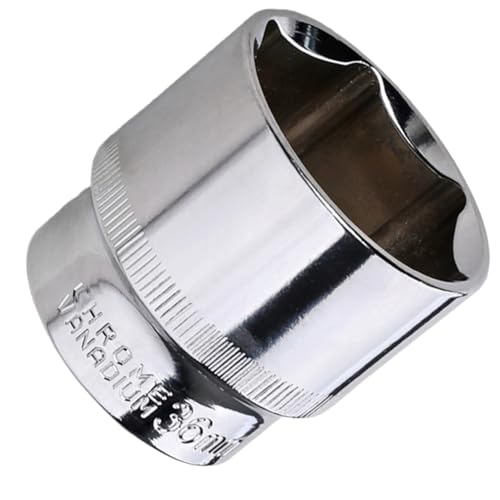 Presa da 36 mm – Presa profonda in cromo vanadio, design a 6 punti, fornisce una presa sicura su elementi di fissaggio, raggiunge dadi incassati, strumento versatile per meccanici, camion e uso