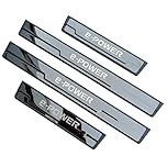 LBBQP 4Pcs Stainless Steel Car Door Sill Kick Plates, for Nissan X-Trail T33 Qashqai J12 E-POWER 2022-2025 Styling Accessories,A