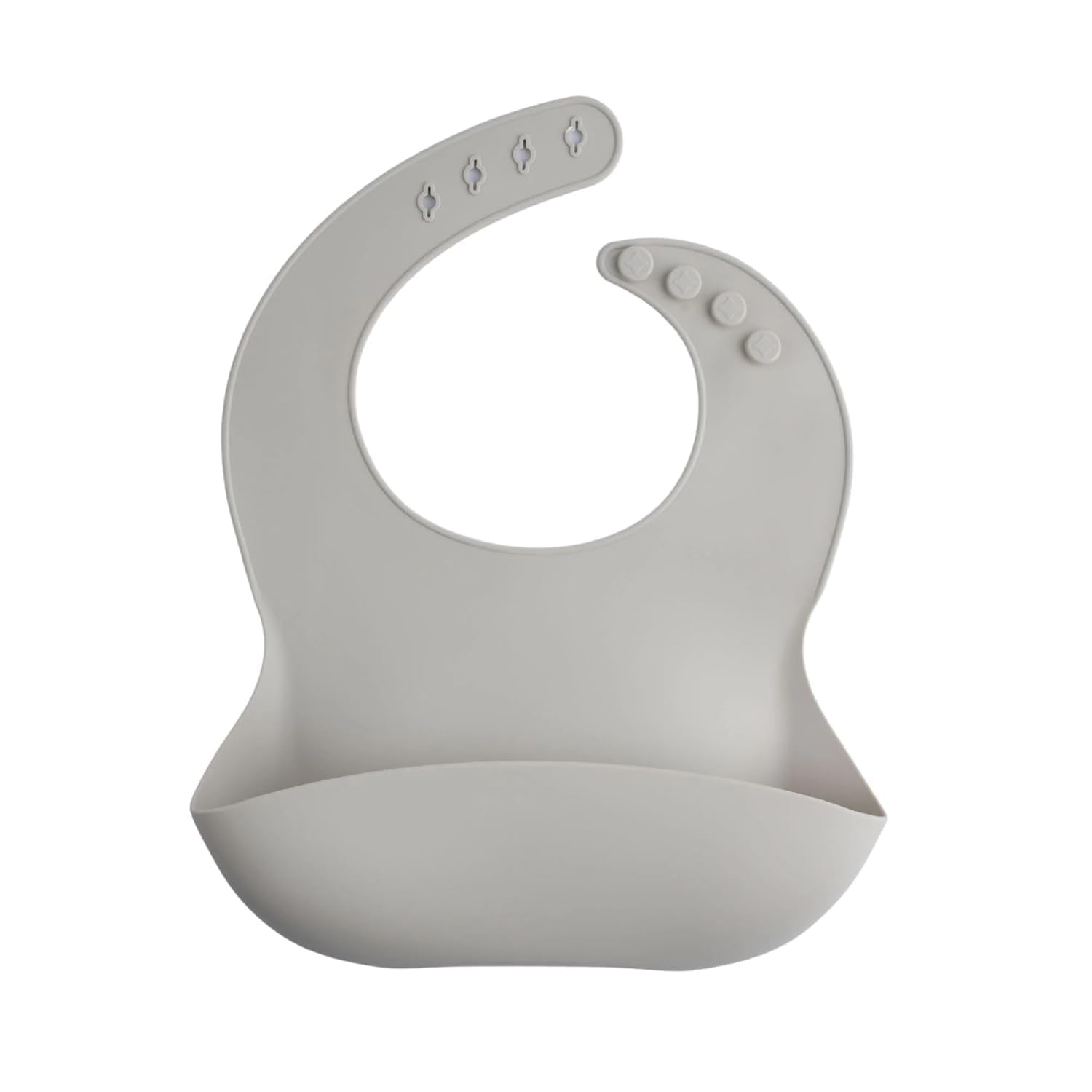 Silicone Bib for Baby Food Feeding BPA Free Baby Apron Built-in Food Pocket Mess Free Washable & Reusable Ideal for Babies (BABY FEEDING BIB GREY)-picture-13
