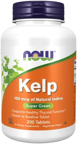Now Foods Kelp, 150mcg of Natural Iodine, 200 Tablets