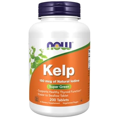 Now Foods Kelp, 150mcg of Natural Iodine, 200 Tablets