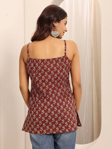 Image of Libas Printed Cotton Straight Kurti for Women Suit