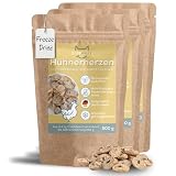 BARFAWAY gefriergetrocknete Hühnerherzen, gesunde Hundeleckerlies, getreidefrei, zuckerfrei, 100% natürlich ohne Zusätze, Deutsche Herstellung, 3er Pack (3 x 500 g)