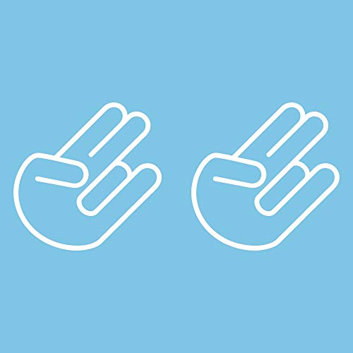 Autodomy Autocollants Shocker Hand JDM OEM Tuning Racing pour la Voiture (Blanc)