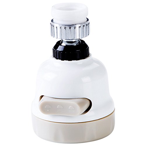 Preisvergleich Produktbild Peahop Beweglicher Küchenhahnkopf 360 ° drehbarer, wassersparender Wasserhahn-Sprühkopf, Spritzfilterdüse, 3-Fach-Einstellung
