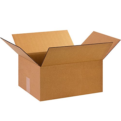 Image of BOX USA 15 x 13 x 7 Corrugated Cardboard Boxes, Medium 15 inchL x 13 inchW x 7 inchH, Pack of 25 | Shipping, Packaging, Moving, Storage Box for Home or Business, Strong Wholesale Bulk Boxes
