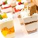 joy akkess 100 Pack 5 oz Plastic Dessert Cups with Lids and Spoons - Clear Yogurt Parfait Cups with Lids - Mini Dessert Shooter Cup with Spoons for Fruit Pudding Mousse Ice Cream Appetizer