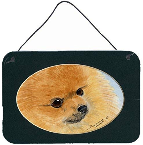 Caroline's Treasures SS8051DS812 Pomeranian Wall or Door Hanging Prints Aluminum Metal Sign Kitchen Wall Bar Bathroom Plaque Home Decor, 8x12, Multicolor