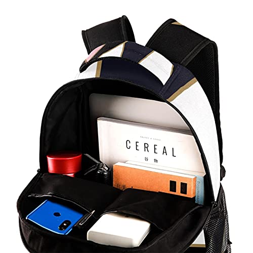 Sac à dos géométrique multicolore pour ados avec poches multiples - 4