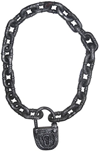 DELUXE HALLOWEEN GIANT CHAIN AND LOCK - REALISTIC LOOKING GREAT FOR HAUNTED HOUSES!