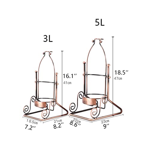 Soporte para botellas de vino de hierro forjado 3L miniatura 2