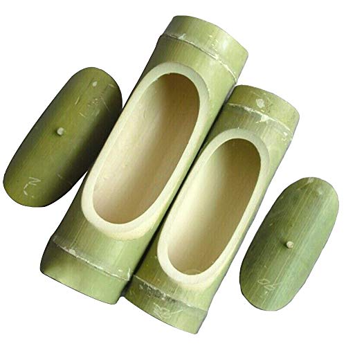 Tong Gu Natural Wood Bamboo Pipe Rice Cooker Chinese Steamer Tableware (L)