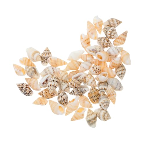 ULTECHNOVO 50 conchas marinhas de imitação para criar conchas marinhas decorar ornamentos de conchas acessórios de praia em miniatura para artesanato micropaisagens acessórios de praia