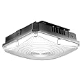 Sunco Square Canopy Light LED, Ceiling Commercial Outdoor, 40W, 5800 Lumens, 5000K Daylight, Dimmable (0-10V), Waterproof IP65, for Warehouse, Garage, Gas Station ETL/DLC.