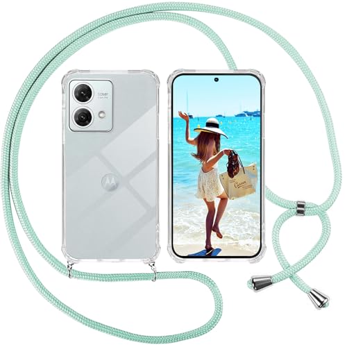 Custodia Girocollo Per Motorola Moto G84 5G - Cover Trasparente TPU Con Cordoncino Regolabile - Antiurto, Antigraffio, Pratica E Sicura - 3