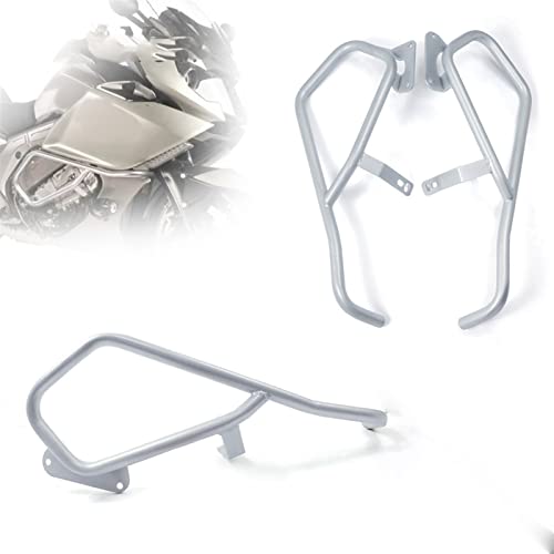 Garde bouclier moteur BMW K1600GTL de protection haut de gamme en acier argent