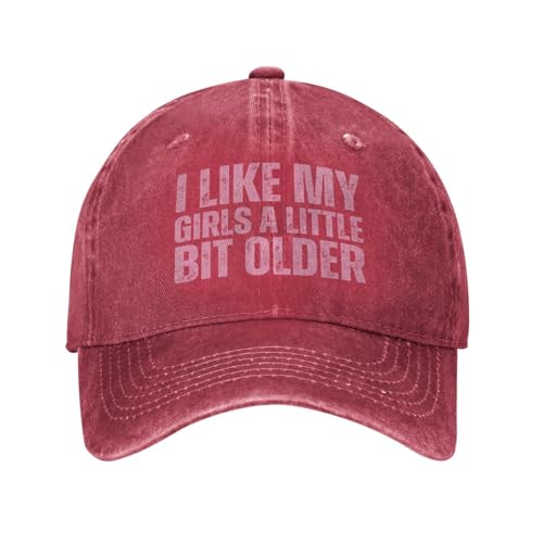 I Like My Girls A Little Bit Older Baseball Hat Funny Sports Hats Trucker Cap Retro Adjustable Dad Caps