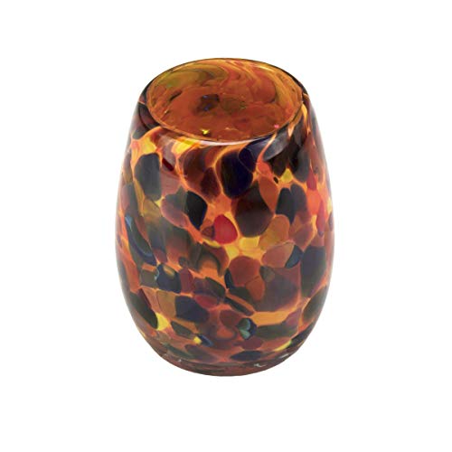 Votivecandleholdertealighthandmadeblownglassaccentvasecenterpiecehomedecorartistdehannajonesseattlewaorangemmhalloweennight Urban Country Home Decor Votive candle holder tea light handmade blown glass accent vase centerpiece home decor artist dehanna jones seattle wa orange mm halloween night urban country home decor