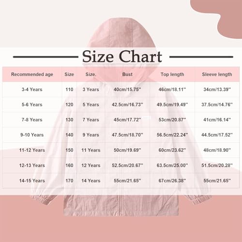 Kids Full Zip Hoodie Outerwear Loose Long Sleeve Casual Outdoor Sports Jacket with Pockets for Boys Girls 3-15 Years3