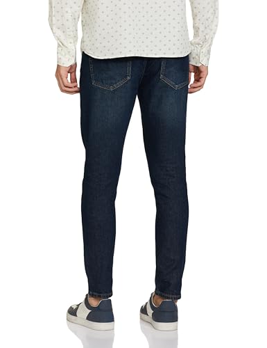 Image of Spykar Men's Kano Slim Fit Mid-Rise Jeans (Ankle Length)