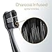 Colgate Total Active Prevention Soft Bristle Whitening Toothbrushes, Soft Toothbrush with Charcoal Infused Bristles, Helps Whiten and Reaches Deeper Along The Gumline and Between Teeth, Black, 2 Pack