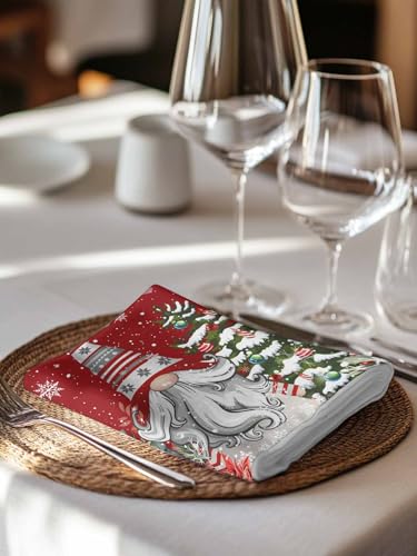 Servilletas de Tela Cuadradas Xmas Set x4 20x20 in miniatura 3