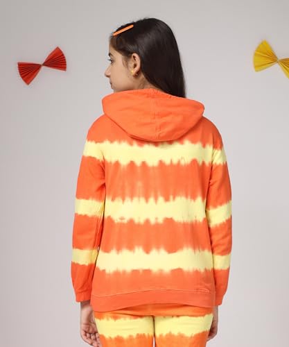 Image of KYDA KIDS Girls Cotton Hooded Neck Sweatshirt with Hoodies Regular Fit Full Sleeves Girls Winter Wear
