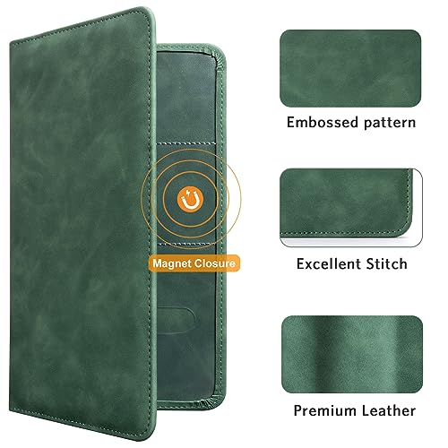 Image of CoBak Car Registration and Insurance Holder | Vehicle Glove Box Organizer, Auto Truck Compartment Document Case with Magnetic Closure for Insurance & Driver License