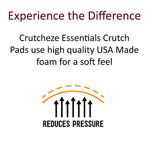 Crutch Pads and Hand Grip Covers Crutcheze USA Made with Soft Foam Padding - Accessories for Crutches