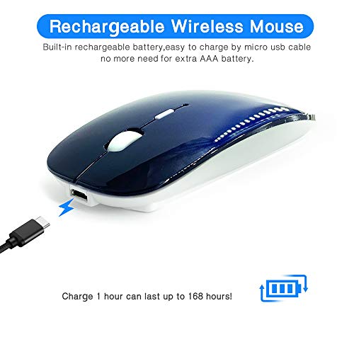 Image of Bluetooth Mouse for MacBook pro /MacBook air /Laptop /iMac /iPad /pc, Wireless Mouse for MacBook pro MacBook Air /iMac /Laptop /Notebook /pc (BT /A Royal Blue)
