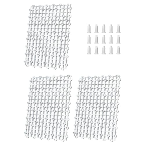 POPETPOP 1 Set Fish Tank Base Partition Tank Divider para Pecera Clapboard Aquarium Crate Divider Aquarium Grid Tray White