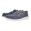 HEYDUDE - Men's Wally Coastline Jute - Casual Slip-On Shoes - Moccasin Style, Navy, 7 UK #5