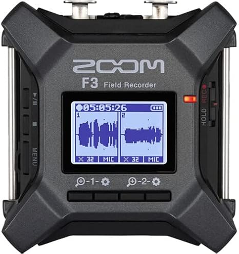 Zoom F3 32-Bit Float Field Recorder + ZDM-1 Podcast Mic Pack Bundle