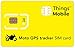 Produktbild DATEN-SIM-Karte für GPS TRACKER für MOTORRÄDER - Things Mobile - mit weltweiter Netzabdeckung und Mehrfachanbieternetz GSM/2G/3G/4G. Ohne Fixkosten und ohne Verfallsdatum. 10  Guthaben inklusive