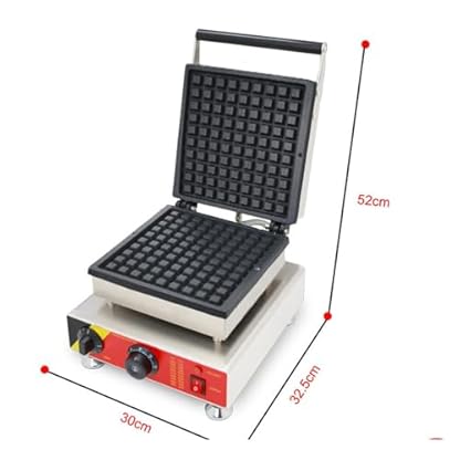 1500W Belgische Waffelmachermaschine Elektrische Waffelmaschine Mit Temperaturregelung 2-Scheibe Waffeleisen Antihaft Waffelautomat Für Fluffige Goldene Waffeln Für Restaurant Bäckereien Snackbar – Bild 3