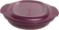 Vista 2 de Tupperware Micro Delight Gourmet - Cuenco para microondas (3 1/4 tazas), color morado